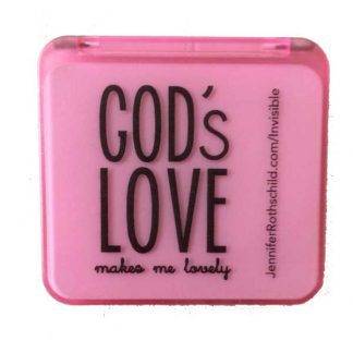 Pink Magnifying Mirror Compact