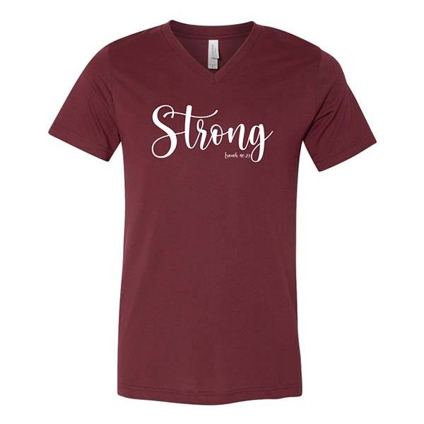 V-Neck T-Shirt - Strong - Jennifer Rothschild Store