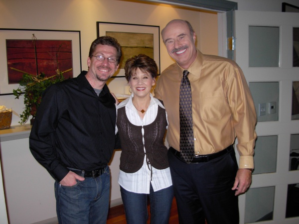 Jennifer, with both of the "Dr. Phil's" in her life.