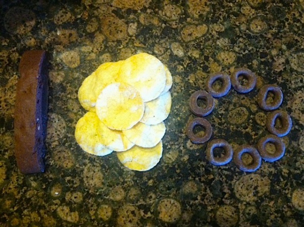 Biscotti, crackers and chocolate-covered pretzels = heaven. 